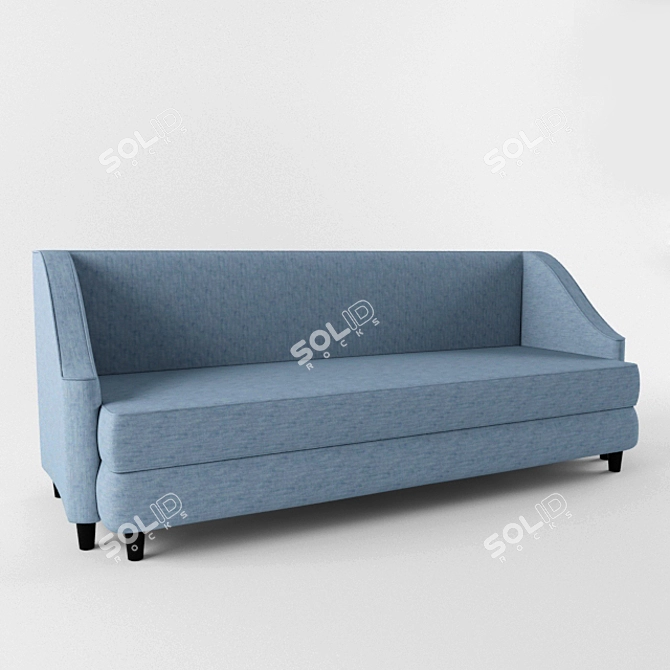 Ewald Foxtrot Straight Sofa 3D model image 1