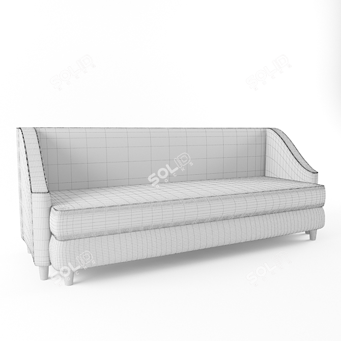 Ewald Foxtrot Straight Sofa 3D model image 2