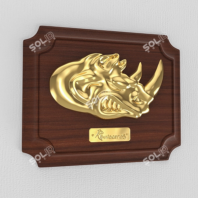 Rhino Signboard 3D model image 2