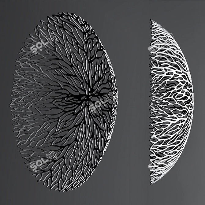 Phillips Collection Coral Bowl 3D model image 4
