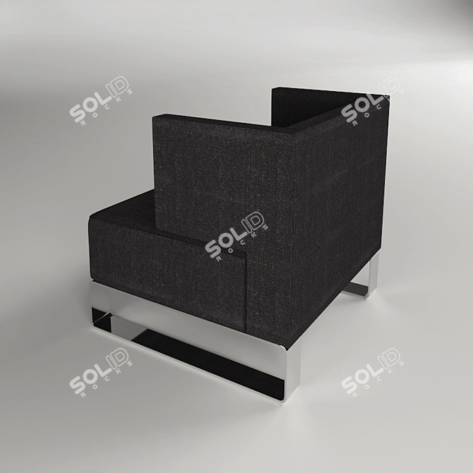 Modern Urban Armchair 3D model image 2