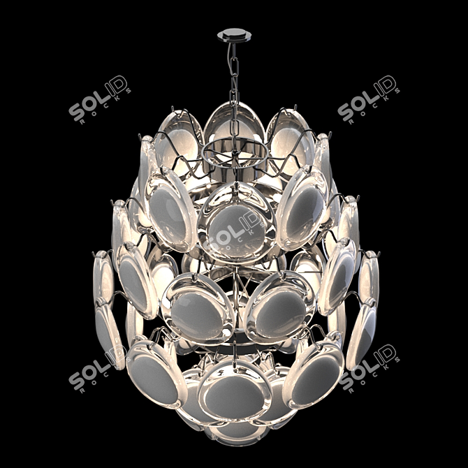 Luxury Caviar Pendant Light 3D model image 2