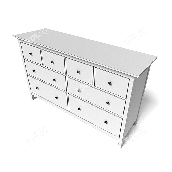 IKEA HEMNES Chest - Sleek Storage Solution 3D model image 2