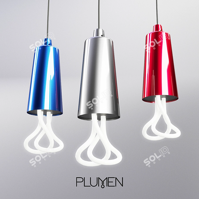 Plumen 001 Pendant Light Set 3D model image 1