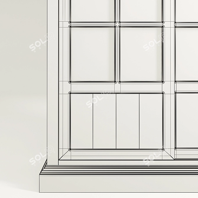 Full House: Versatile L.130xW.43xH.188 cm Display 3D model image 3