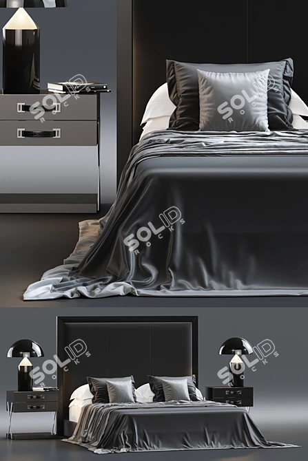 Luxurious Bed by S & C 3D model image 2