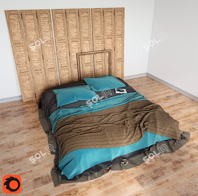 Title: Modifiable Loft Bed 3D model image 1