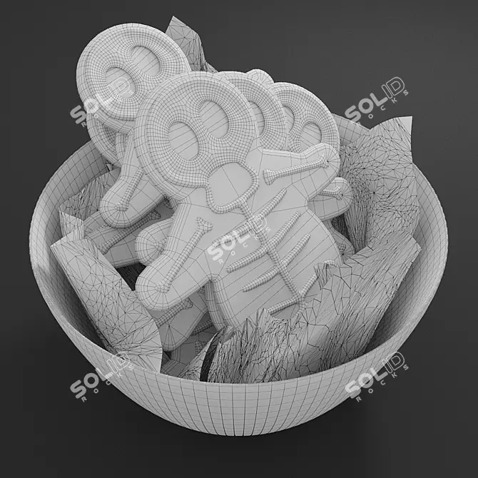 Spooky Gingerbread Halloween Treats 3D model image 3