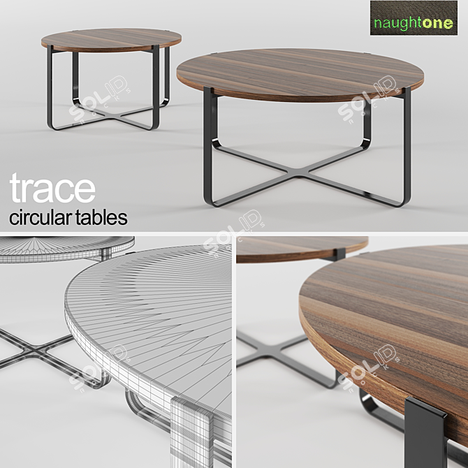 Sleek Round Tables for Modern Spaces 3D model image 3