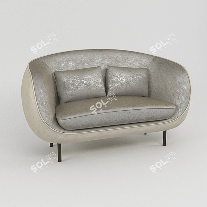 Modern Haiku Sofa for Customizable Interior 3D model image 1