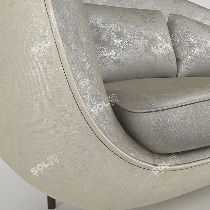 Modern Haiku Sofa for Customizable Interior 3D model image 3