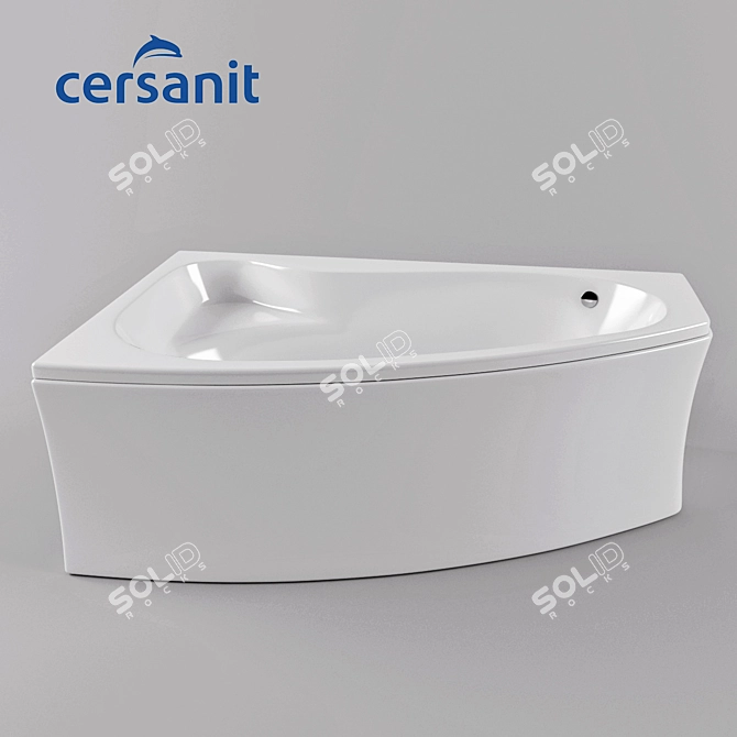 Elegant Sicilia Bathtub 3D model image 1