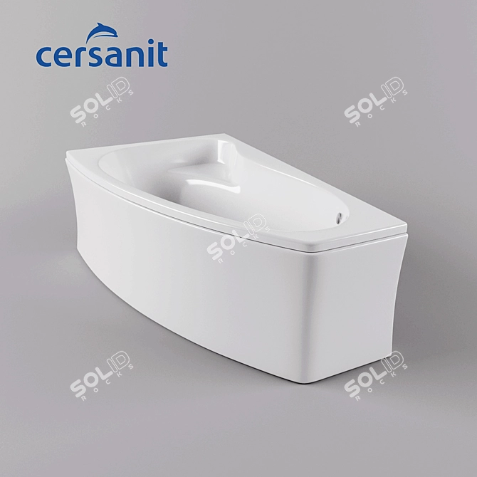 Elegant Sicilia Bathtub 3D model image 2