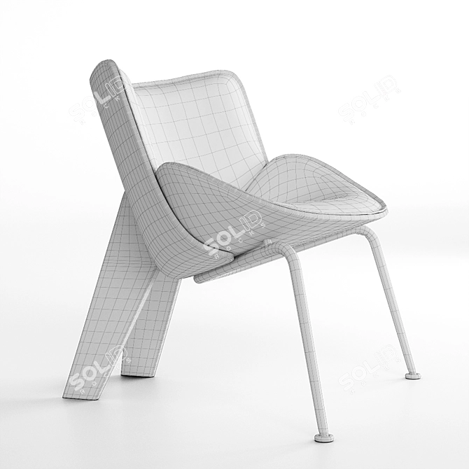 Contemporary Do-Maru Armchair by B&B Italia 3D model image 3