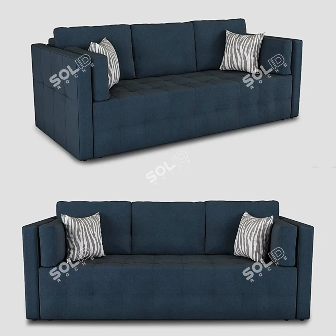 Sofia Modern Sofa - 2 Fabrics | 3dsmax2012 & OBJ Formats 3D model image 1