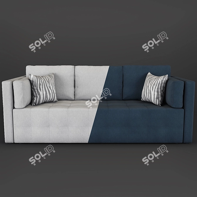 Sofia Modern Sofa - 2 Fabrics | 3dsmax2012 & OBJ Formats 3D model image 2