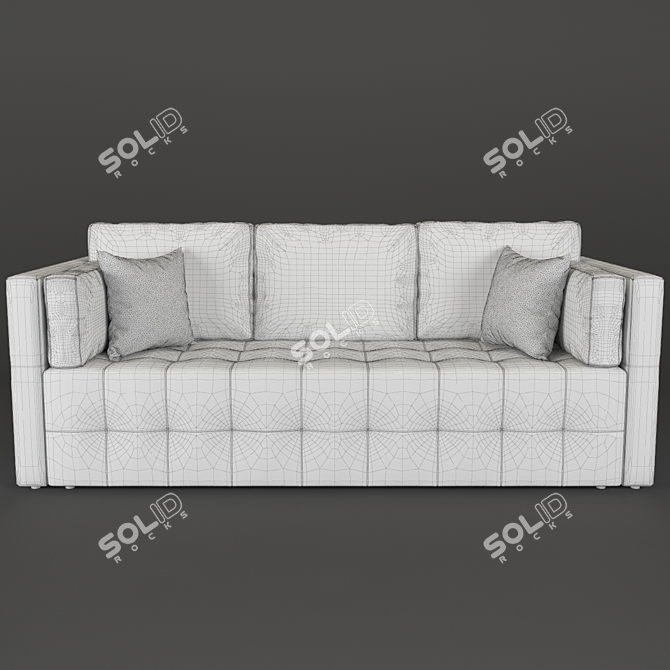 Sofia Modern Sofa - 2 Fabrics | 3dsmax2012 & OBJ Formats 3D model image 3