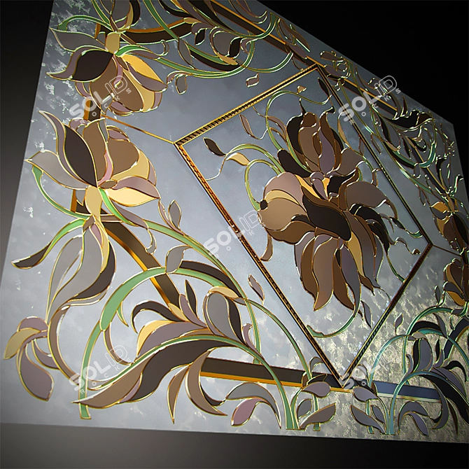 Elegant Glass Bloom 3D model image 2