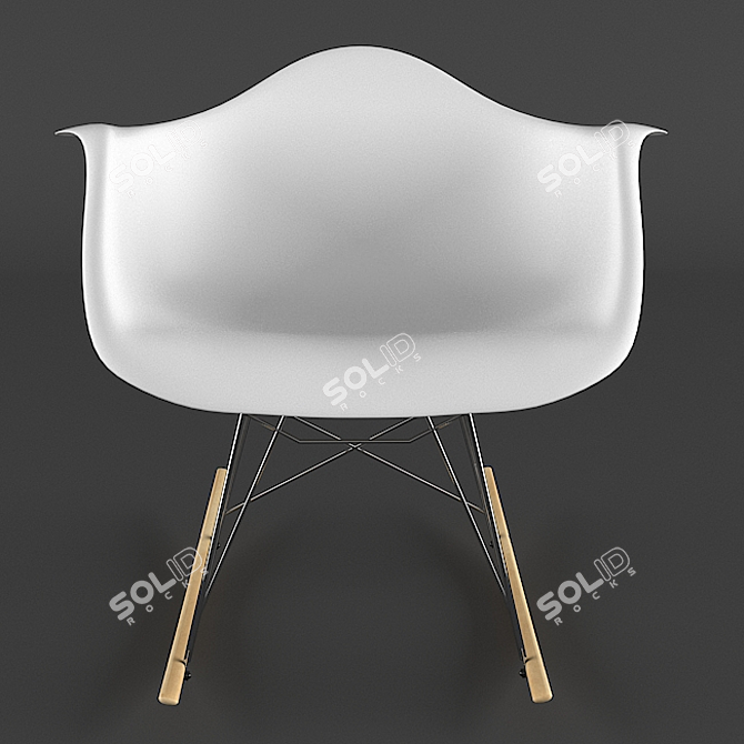 Eames Rocker Base Chair: Ultimate 3D Model 3D model image 2