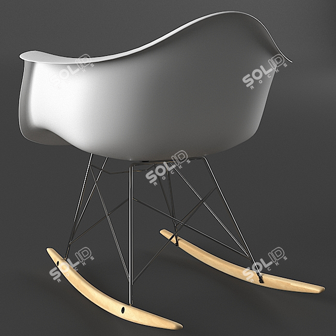 Eames Rocker Base Chair: Ultimate 3D Model 3D model image 3