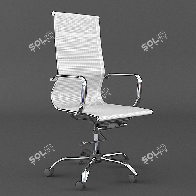 Elegant Eames Executive Chair 3D model image 1