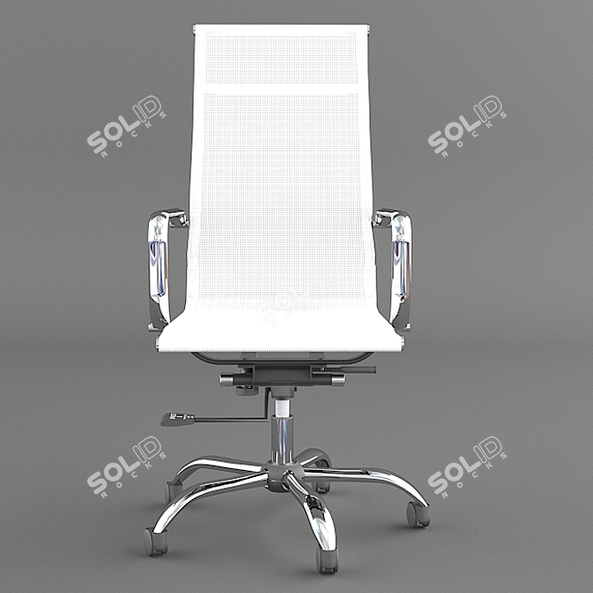 Elegant Eames Executive Chair 3D model image 2