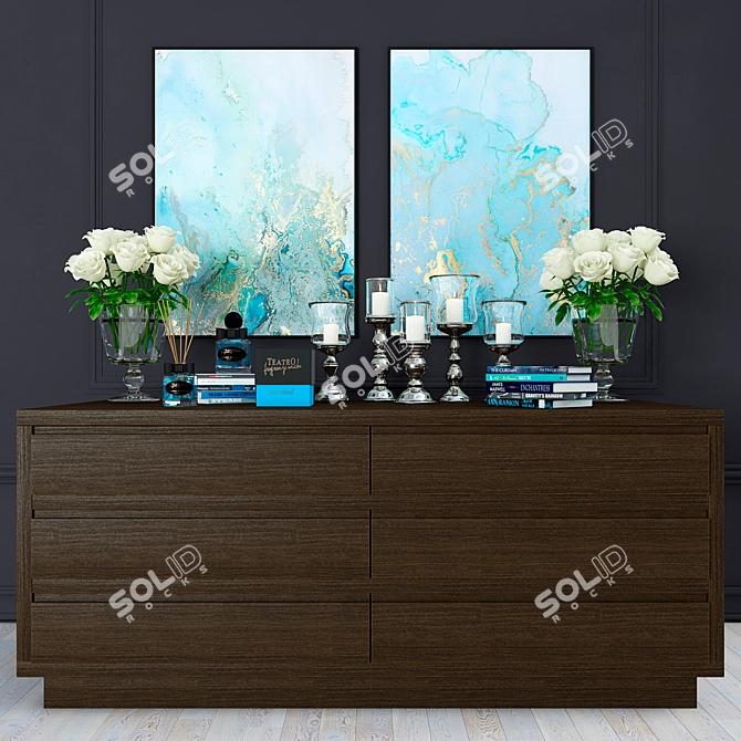 Crespi Chest: Elegant Design & Complete Décor 3D model image 1