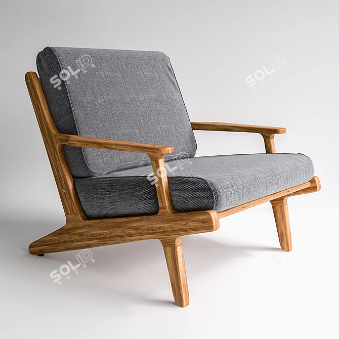  Glistening Bay Lounge Chair 3D model image 1