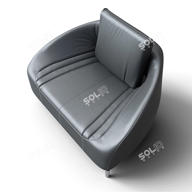 Luxurious Leolux Loveseat: Vol de Reve 3D model image 2