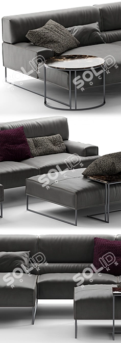 Frigerio Salotti CLOUD: Sophisticated Comfort 3D model image 2