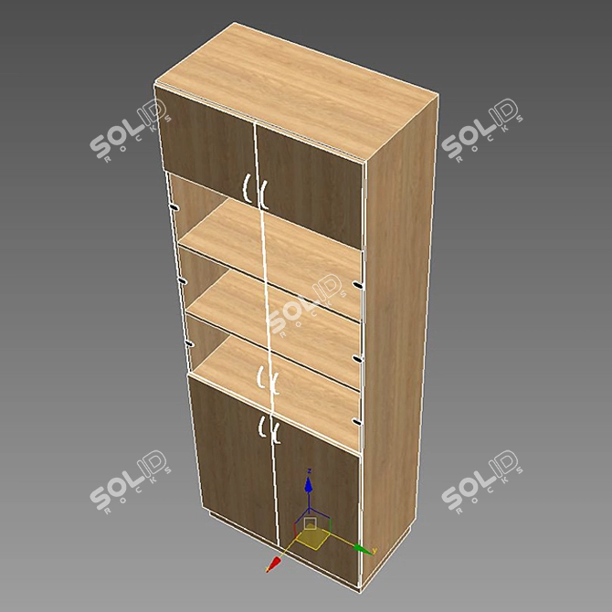 Office Cabinet 3D model image 2