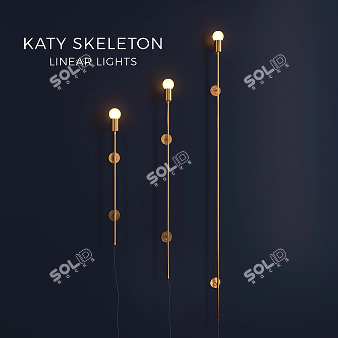 Illumina Linear Lights: Kate Skeleton 3D model image 1