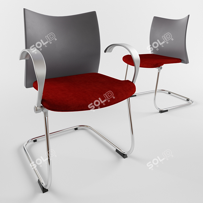 ErgoFlex Office Chairs 3D model image 1