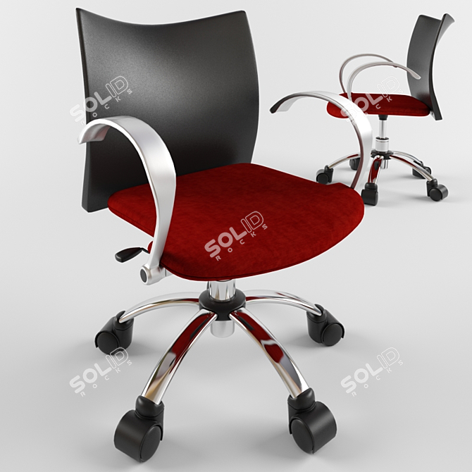 ErgoFlex Office Chairs 3D model image 2