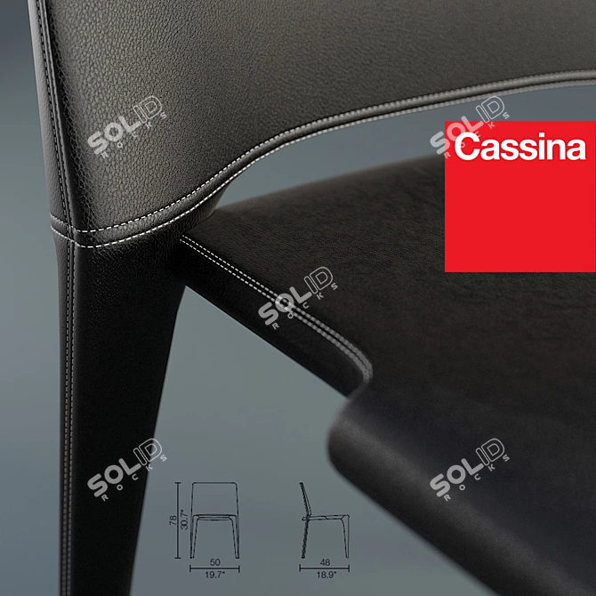 Iconic Bull Chair: Cassina's Masterpiece 3D model image 2