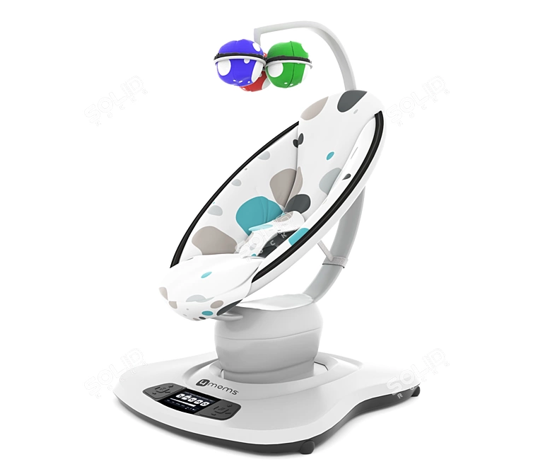 Motion-Soothing Baby Rocking Chair 3D model image 2