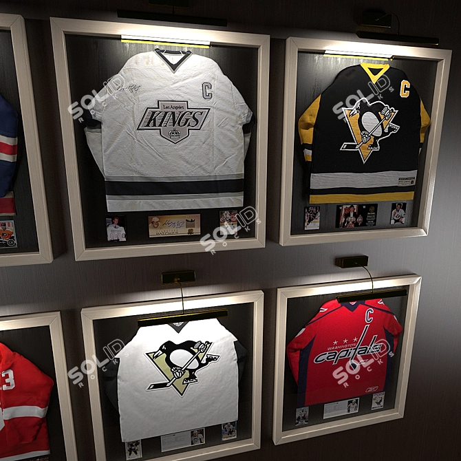 NHL Stars Hockey Jerseys - Limited Edition 3D model image 3