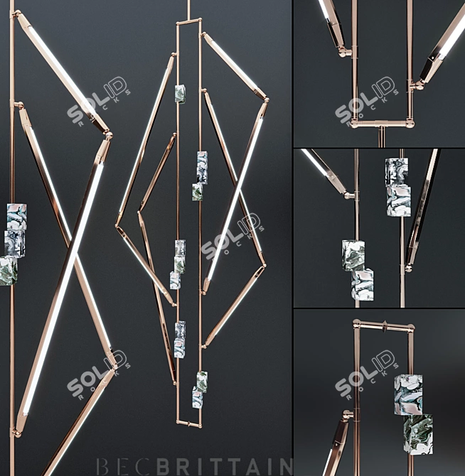 BB x HH Variant: Futuristic Lighting Design 3D model image 1