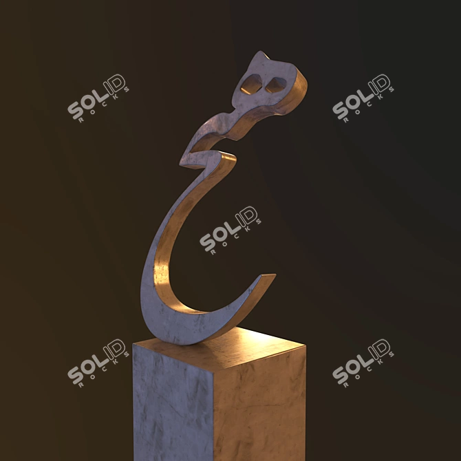 Tanavol's Hich Statue: Embracing Nihilistic Creation 3D model image 1