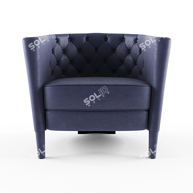 Luxurious Moroso Armchair - Capitonne 3D model image 1