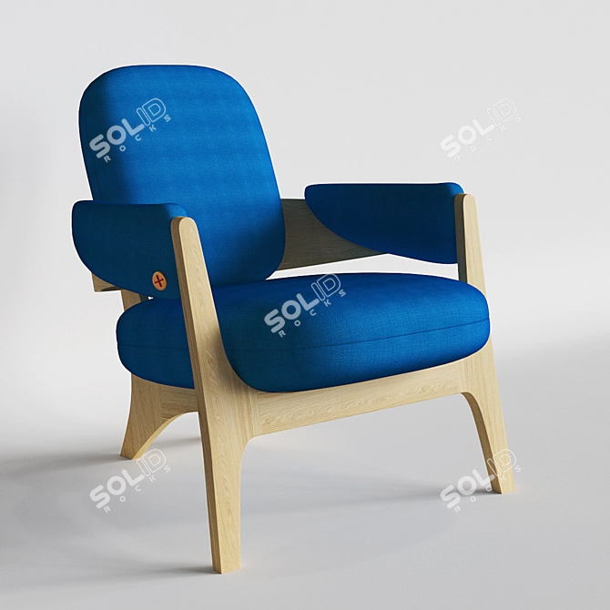 Candy Armchair: Sleek Modern Comfort 3D model image 1