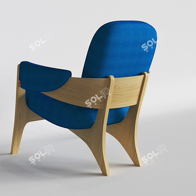 Candy Armchair: Sleek Modern Comfort 3D model image 2