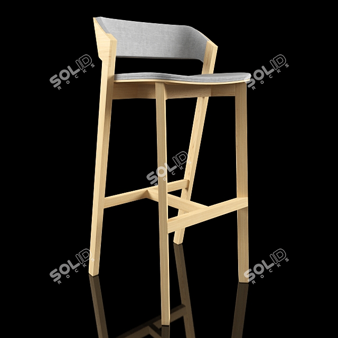 Elegant Merano Chair by TON 3D model image 1