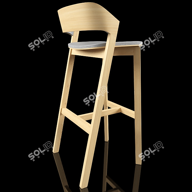 Elegant Merano Chair by TON 3D model image 2