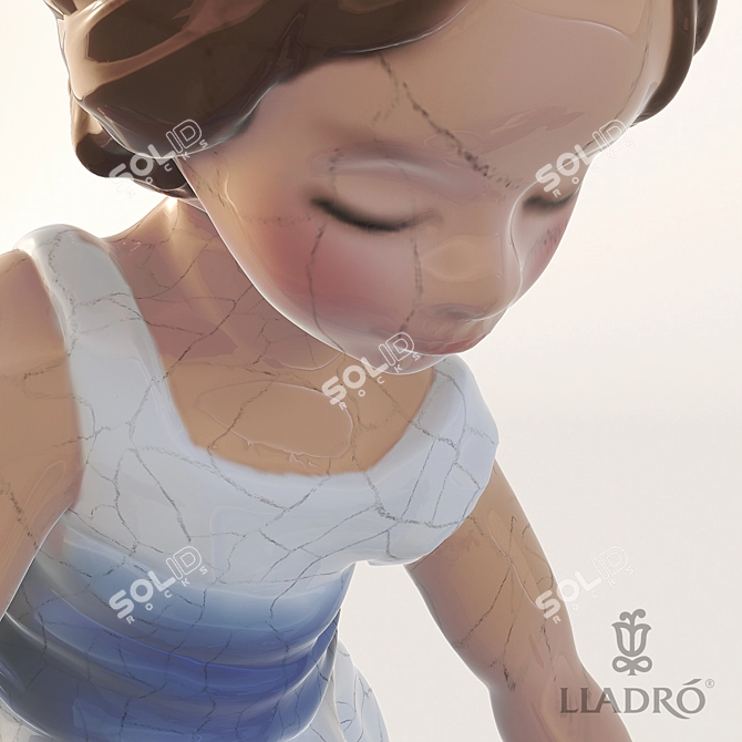 Lovable Lladro Kittys: Breakfast Bliss 3D model image 2