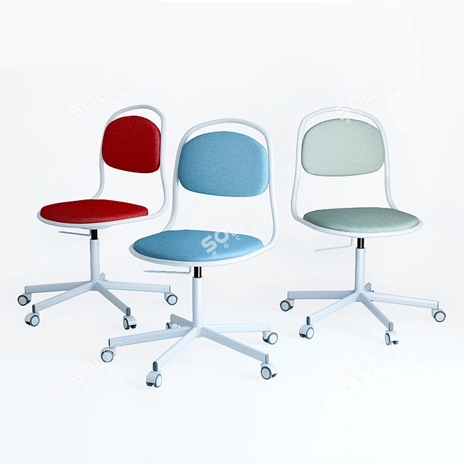 ErgoFit Office Chair | Adjustable Height | IKEA 3D model image 3