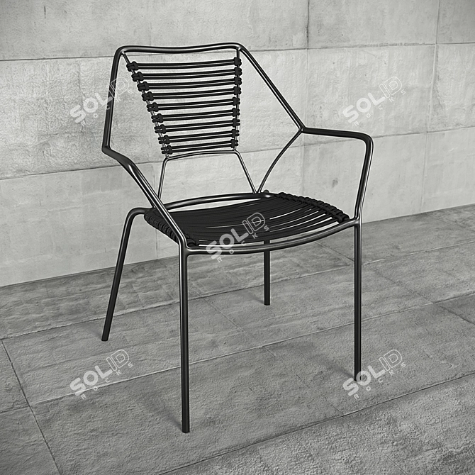 Contemporary Knit Knot Chair 3D model image 1