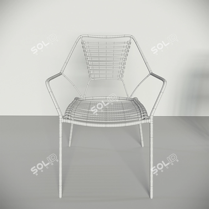Contemporary Knit Knot Chair 3D model image 3