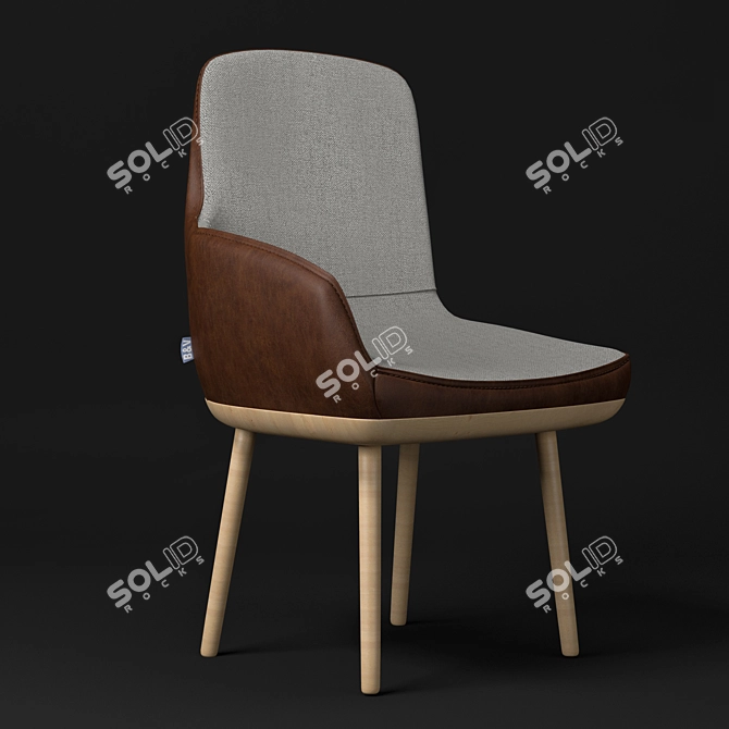 Dynamic Comfort Chair 3D model image 1