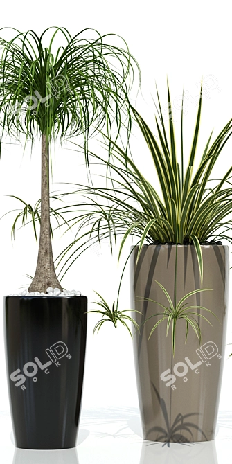 Elegant Lechuza RONDO Planter 3D model image 2